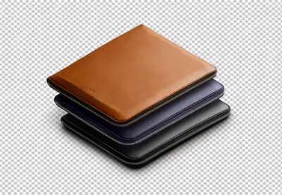 Premium Leather Zippered Pouches for Professional Organization and Protection image