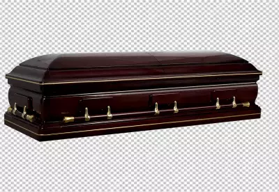 A picture of a grave with a skull in the middle