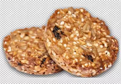 cookies chocolate chips in front of cloth