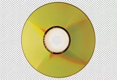 PNG yellow compact disc
