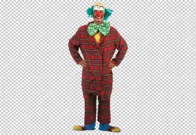 Funny clown character transparent background 
