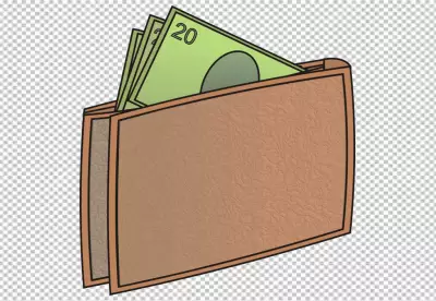 Brown Wallet Full of Twenty Dollar Bills Money Finances image