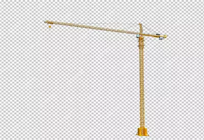 crane is shown with a black background