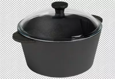 Pressure cooker isolated on transparent 