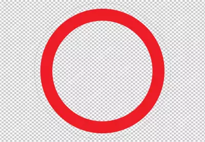 Red color circle transparent background png