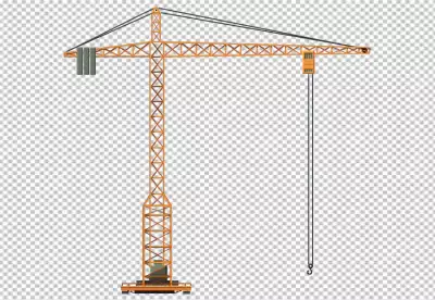  crane with the number 35 on it PNG