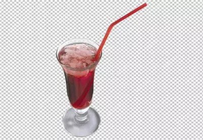 PNG  glasses of cocktails with straw and copy space