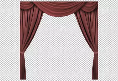 Fantastic set of red curtains with different designs