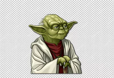 Wise Green Jedi Master Character Art