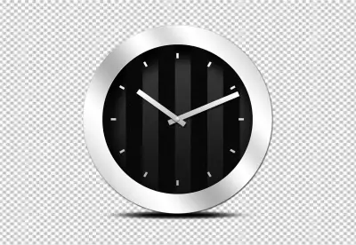 Clock isolated on transparent background png