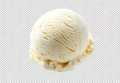 Delicious Creamy Vanilla Ice Cream Scoop for Sweet Dessert Designs image