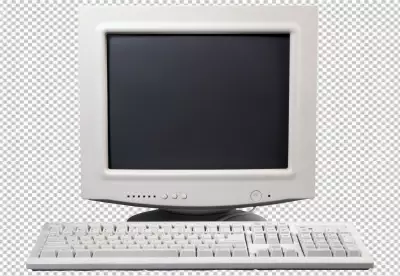  computer and technology with monitor and hardware