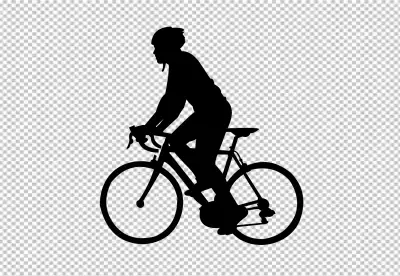 people and children riding on sports road and walking bicycles PNG