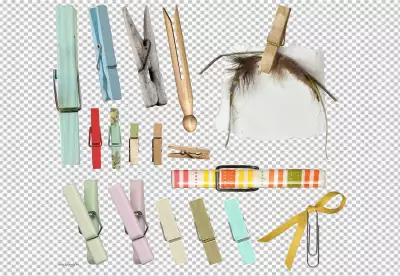 Many style or color clothespin transparent background 