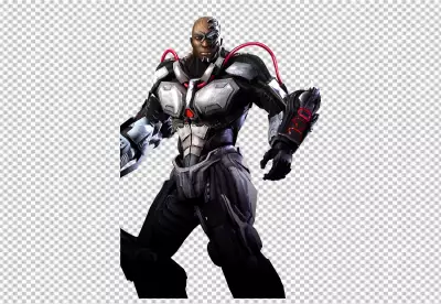 Robot head with circuit board on PNG