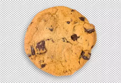  chocolate chip cookies isolated on transparent background PNG