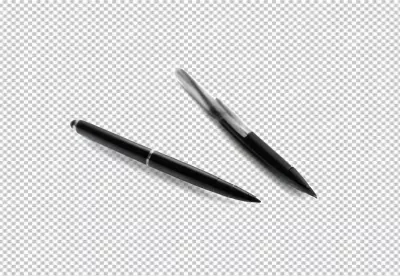 Sleek Black Pens for Professional Writing and Office Supplies image