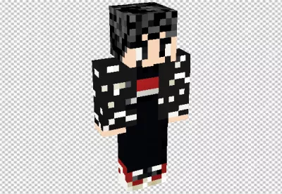 Youthful Minecraft Avatar Skin with Dark Hair, Sunglasses, and Urban Style image