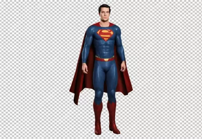 Henry Cavill as Superman Standing in his Classic Iconic Superhero Costume image