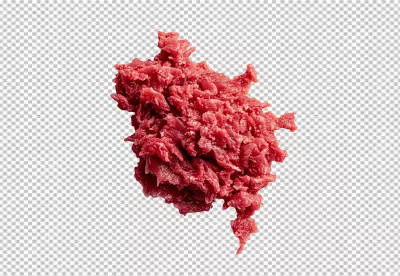 Fresh Raw Minced Meat PNG Cutout for Culinary and Recipe Designs image