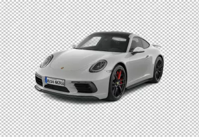 Modern Light Grey Porsche 911 Sports Car Elegant Design and Performance image