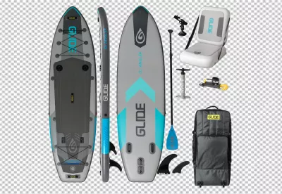 Complete Inflatable Stand Up Paddleboard Kit for Fishing and Angling Adventures image