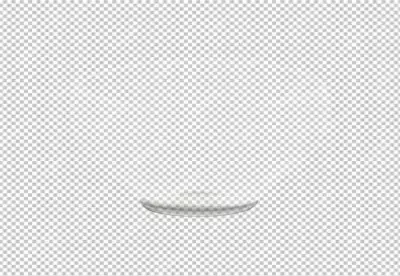 Clean Empty White Ceramic Plate for Food Presentation and Dining Concepts image