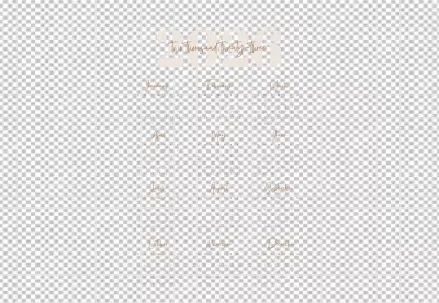 Sophisticated 2026 Yearly Calendar Design, Dark Theme with Golden Details image