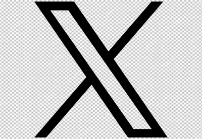 Bold Letter X Graphic Element for Modern Digital Design Projects image