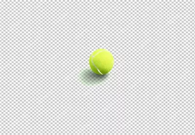 Vibrant Neon Green Tennis Ball Isolated on a Clean White Background image