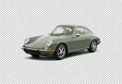 Iconic Vintage Porsche 911 Coupe in Classic Olive Green Elegance image
