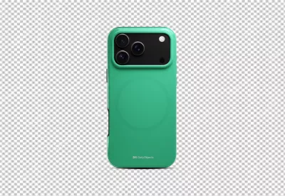Sleek Green iPhone in DailyObjects Case with Triple Camera System image