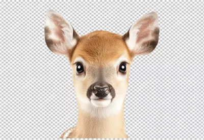 Capture the Heartwarming Innocence of this Adorable Baby Fawn Portrait image