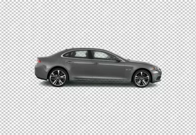 Stylish Gray Sedan Car with Modern Design and Chrome Accents image
