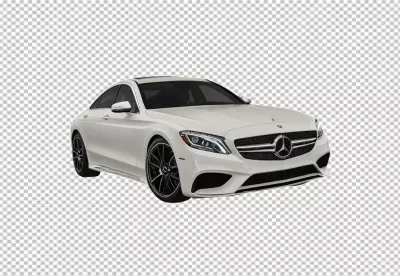 White Mercedes-Benz C-Class Premium Sedan Modern Luxury Car image