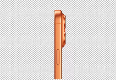 Sleek Orange Smartphone with Triple Camera System and Advanced Features image