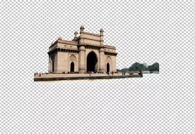 Iconic Gateway of India Monument in Mumbai with Bustling Tourists image
