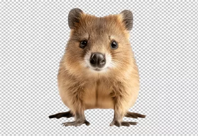 Happy Quokka Looking Cute for Animal Wildlife Designs image