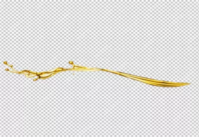Vibrant Golden Oil Splash with Dynamic Droplets Against a Pure Black Background image