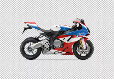 Dynamic BMW S1000RR Sport Motorcycle Side Profile with M Motorsport Livery image