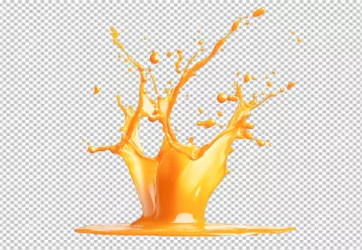 Dynamic Orange Juice Splash Vibrant Liquid Motion Refreshing Drink Beverage Concept Design image