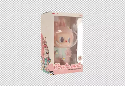 Charming Pink Furry Plush Doll 'Close to Sweet' in Decorative Display Box image