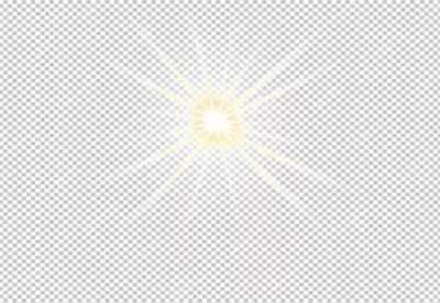 Radiant Bright Light Burst Effect on Transparent Background image