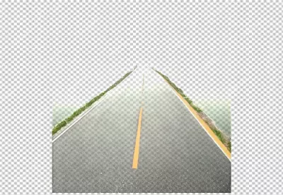 Empty Asphalt Road Stretching Towards a Bright, Limitless Horizon with Green Verges image
