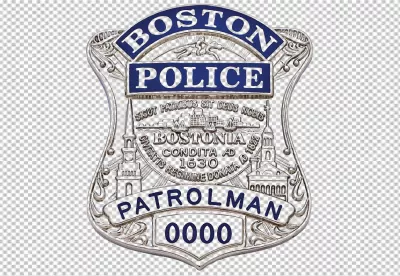 Boston Police Patrolman Badge - Official Law Enforcement Emblem