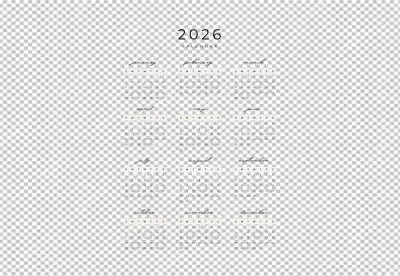 Clean Blank Weekly Calendar Template for Planning and Organization image