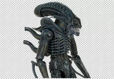 Menacing Biomechanical Xenomorph Creature Collectible Figure from Iconic Sci-Fi Horror Franchise