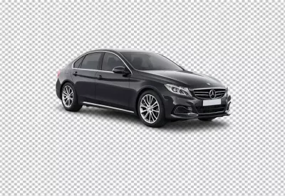 Modern Dark Grey Mercedes Benz Sedan Luxury Vehicle Transportation image