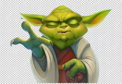 Stylized Green Master Character Illustration