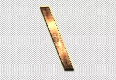 Rustic Metal Bar with Warm Glow and Shadow